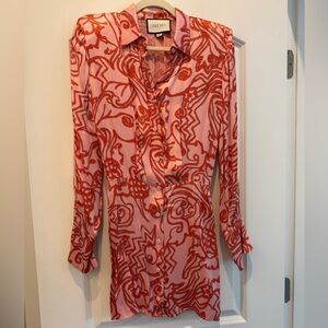 Alexis Prima Dress in Vermillion